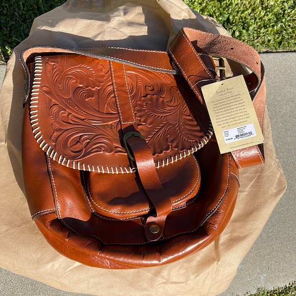 Patricia Nash Bags Patricia Nash Barcelona Crossbody Saddlebag Nwt Leather Poshmark